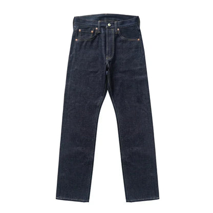 Mens Jeans Rainbow Sanforized Selvedge Denim Jeans Man Python Skin Labels Regular Fit 14 Oz
