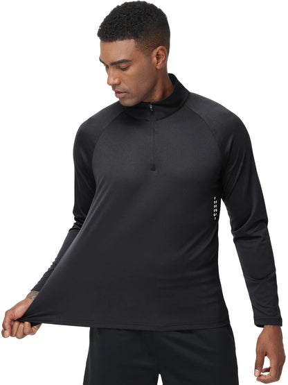 Summer Men UPF 50+ Long Sleeve T-Shirt, Breathable Rash Guard Pullover Tops for Sport Fishing Running Beach Surfing