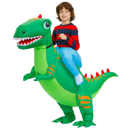 Kids Child Dinosaur Inflatable Costume Unicorn Dress Suits Anime Purim Halloween Party Cosplay Costumes for Boys Girls