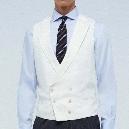 Men Vest Pink Double Breasted With Lapel Solid Waistcoat For Wedding Banquet Business Work Office Casual Daily Men Suit Vest