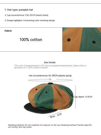 Men Women octagonal beret caps 8 Panels Newsboy hats pure cotton Cabbie Painter Hat Gatsby Ivy bonnets