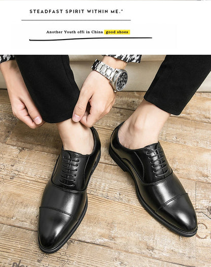 Mens Formal Oxford Shoes Business Leather Dress Shoes for Wedding Size 47 48