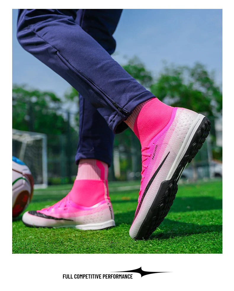New Men Soccer Shoes Hot Sale Football Boots Women Professional TF/FG Sneakers Unisex High-quality Futsal Cleats Ultralight