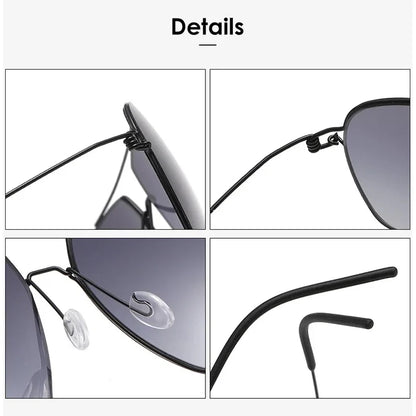 Classic Aviator Sunglasses Men Gold Metal Frame Green Lens Retro Pilot Shades UV400 Outdoor Driving Sun Glasses