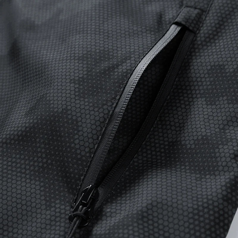 Hooded Hiking Jacket Men Outdoor Bomber Jackets Waterproof Windbreaker 2024 Spring Autumn Sports Casual Cargo Jackets Mens Coats