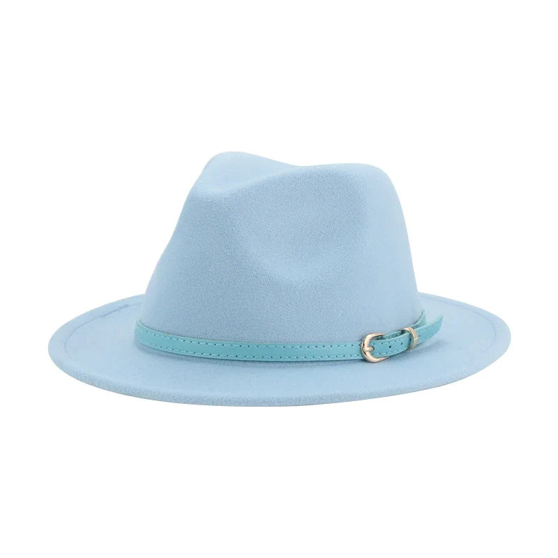 Hats for Women Fedoras Girls Hat Boys Hat Felted Kids Baby Caps Small 52cm 54cm Belt Wedding Cute Kid Fedoras Sombreros De Mujer