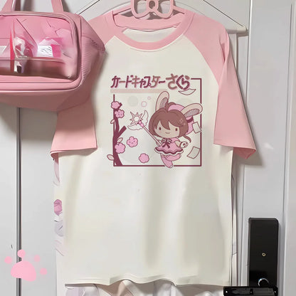 Madoka Magica t shirt women harajuku t-shirts female comic clothing