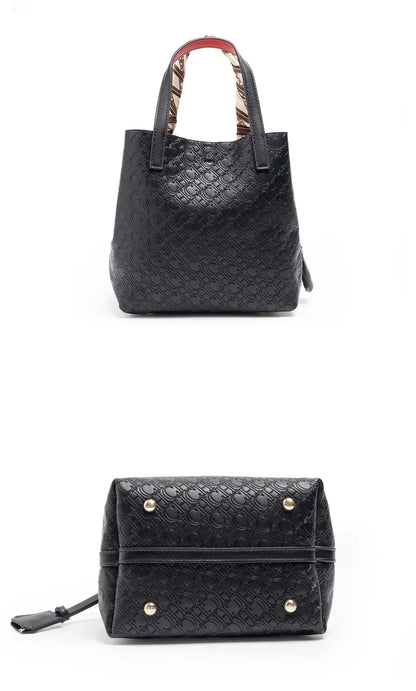 Fashion Brand Women's Handbag Large Capacity Casual Diagonal letter Silver Fox Is PU Leather Shoulder Bag