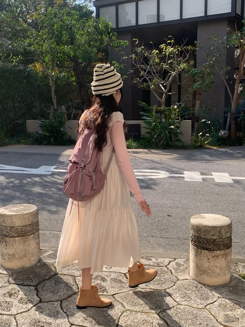 Spring 2025 Chic A-Line Dr Korean Sle Long Svel Women's Faionable Gown Ele Personali Commute Suitable Dr