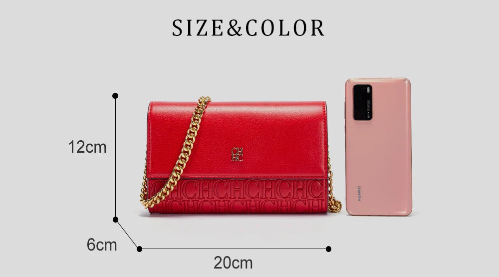 Classic Style Fashion Retro New Women's Crossbody Exquisite Craftsmanship Letters Printing Design Simple Versatile Chain Bag