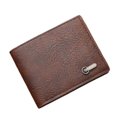 Men Purse Black Coin Wallet Male Business Id Cards Holder Pu Leather Multiple Slot Casual Large Capacity Dollar Coin Money Bags