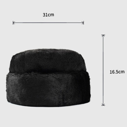 Thick Warm Winter Hats for Men Classic Faux Fur Russian Hat Male Snow Ski Earflap Cap Bomber Hat Dad Father Russian Cap