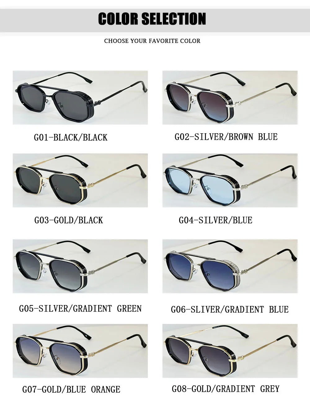 Vintage New Square Sunglass Men Fashion Steampunk Sunglasses Women 2025 Retro Glasses Gafas De Sol Hombre Lunette Soleil Femme