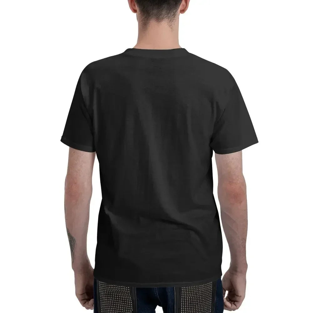 Classic Space Logo 100% Cotton T-shirt Male Classic T Shirts Men Round Neck Short Sleeve S-6XL