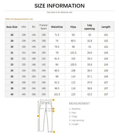 New Men's Fleece Warm Jeans Winter Thicken Plush Velvet Business Office Denim Trousers Brand Clothing Stretch Casual Male Pants