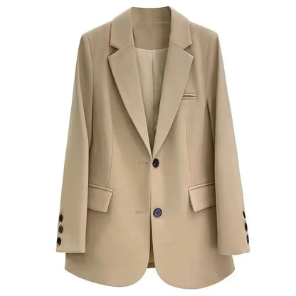 Coats for Women Solid Loose Blazer Woman Spring Autumn Jacket Korean Luxury Clothing In Promotion Outdoor Modern Bags Outerwears