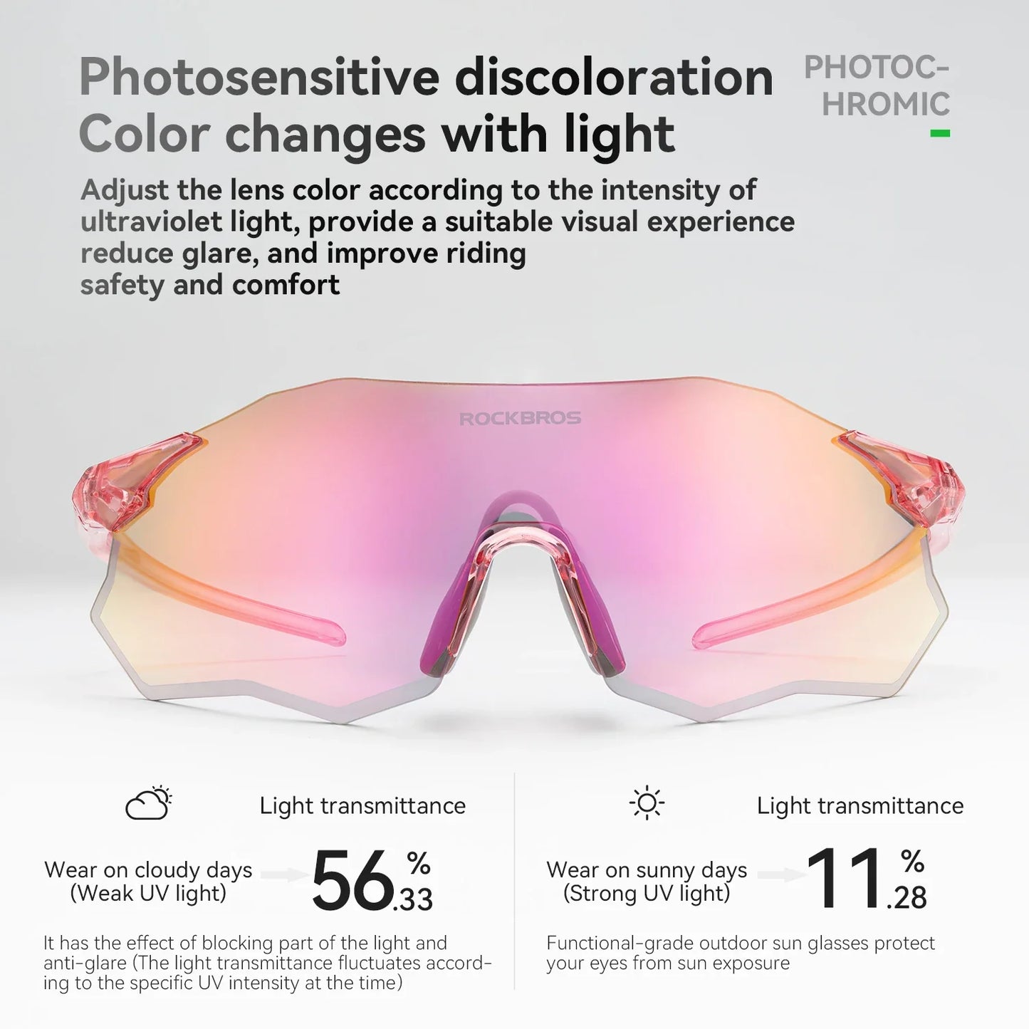 Cycling Glasses Photochromic/Polarized UV400 Sunglasses MTB Road Bike Eyewear Windproof Goggles Protection Eyewear