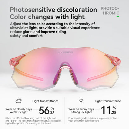 Cycling Glasses Photochromic/Polarized UV400 Sunglasses MTB Road Bike Eyewear Windproof Goggles Protection Eyewear