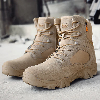 Winter Mens Boots Special Forces Combat High Boots Outdoor Sport Male Shoes Climb Mountains Cross Country Men's Shoes