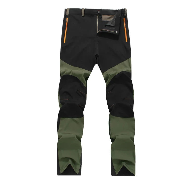 Men's Hiking Pants Outdoor Fishing Water Resistant Lightweight Quick-Dry Athletic Apparel, namely, Pants with Zipper Pocket