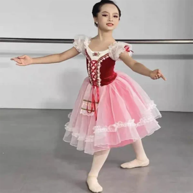 Children's Ballet Skirt Girls' Dance Skirt Campus Dance Programs Ballet Dancer Costumes Stage Collective Performance Costumes