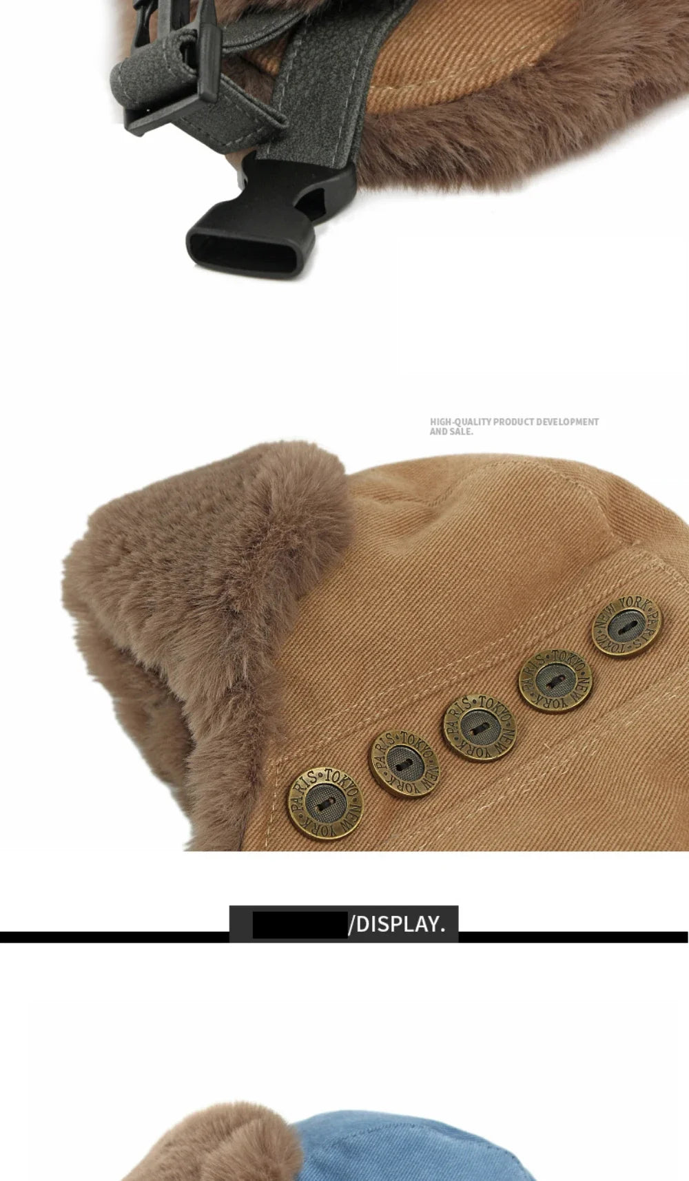 Russian Hat Thick Warm Winter Hat Men Women Windproof Ski Trapper Earflap Cap Faux Rabbit Fur Hat Male Female Bomber Hat