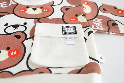 New Autumn Baby Clothes Children Boys Cartoon T-Shirt Pants 2Pcs/Set Kids Girls Outfits Toddler Casual Costume Infant Tracksuits
