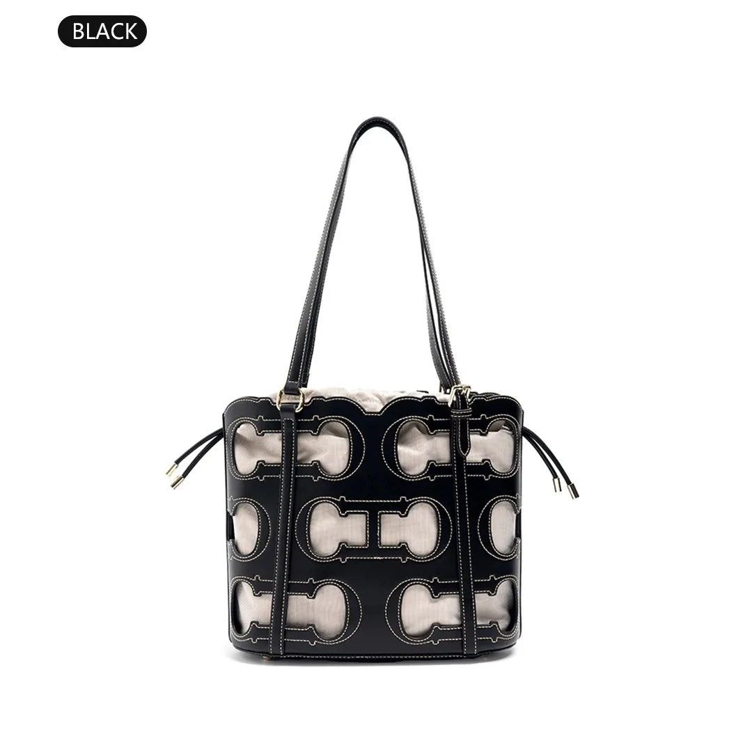High-end Brand Women's Handbag Fashion Hollow 2026 New Large Capacity Simple Shoulder Bag