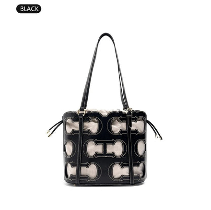 High-end Brand Women's Handbag Fashion Hollow 2026 New Large Capacity Simple Shoulder Bag