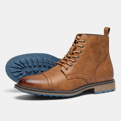 Men Ankle Boots 2024 fashion comfortable brand boots leather #637