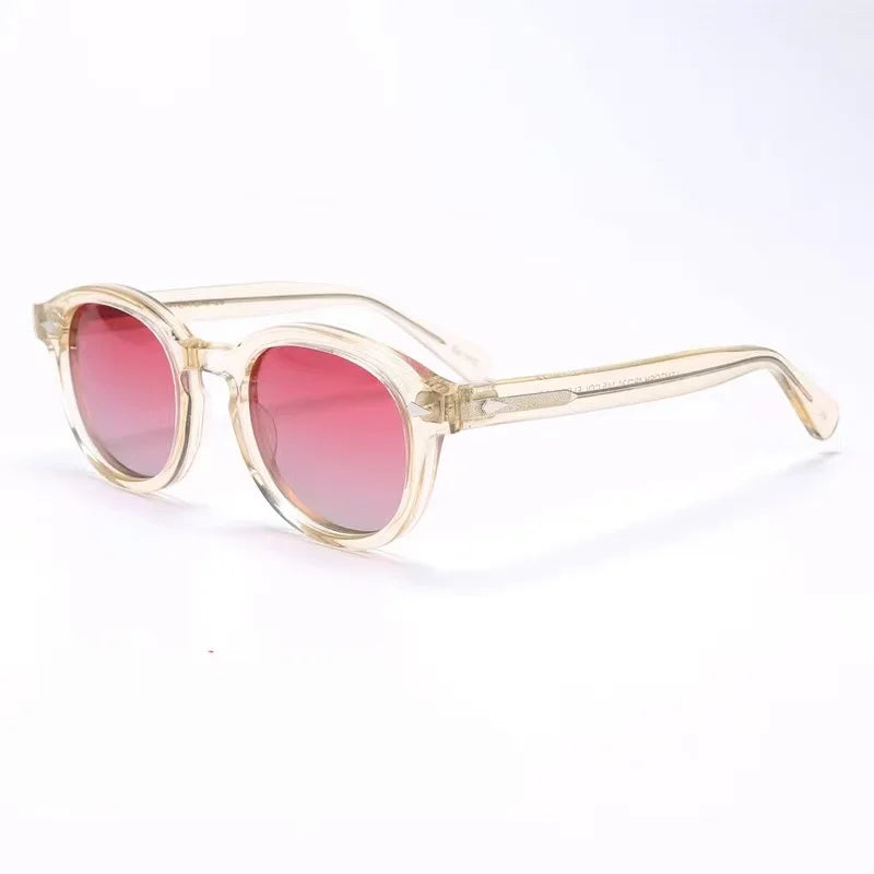 Premium Trendy Polarized Men Women Sun Glasses Vintage Acetate Frames Square Male Couple Eyewear