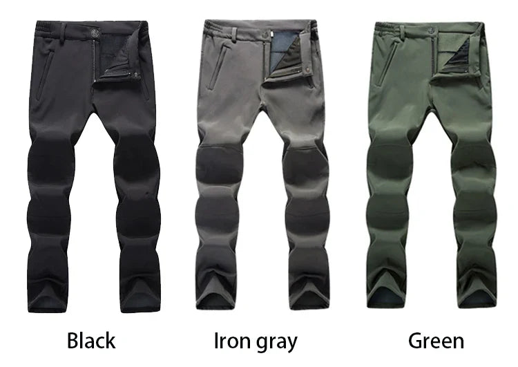 Winter Slim Men Outdoor Camping Pants Hiking Trousers Women Travel Thickening Warmth Retention Trekking Ride Sportswear