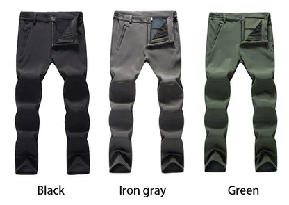 Winter Slim Men Outdoor Camping Pants Hiking Trousers Women Travel Thickening Warmth Retention Trekking Ride Sportswear