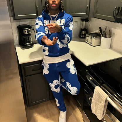 Spring Autumn Men Hoodies Sets Letter Print Hoody Women Sweatshirt Hip Hop Streetwear Y2k Retro Harajuku 2024 New Men's Clothing