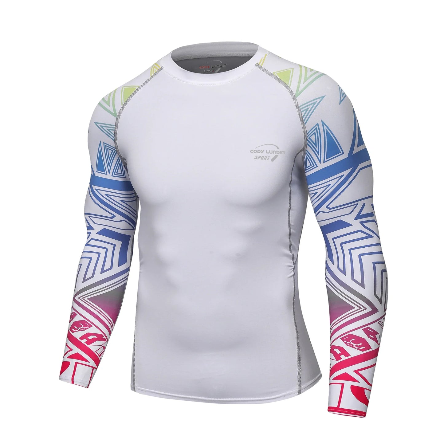 Cody Lundin Men Long Sleeve Compression Athletic Workout Shirt Water Sports UPF 50+ Rash Guard High Quality Jiu Jitsu Gi BJJ Top