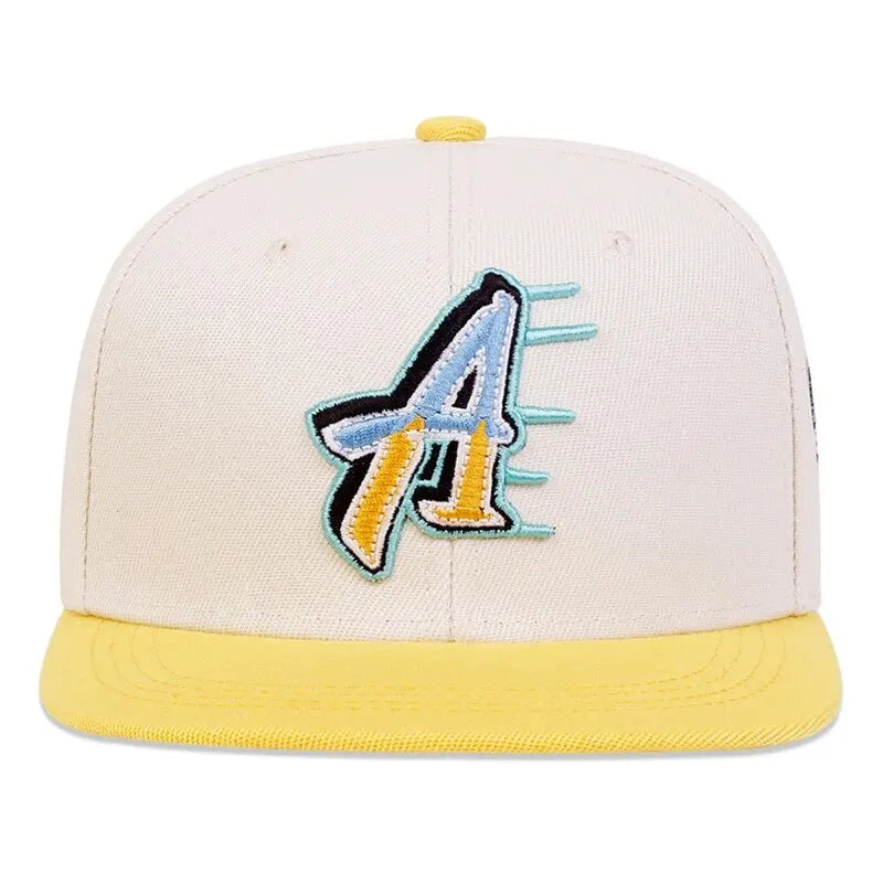 Unisex A Letter Embroidery Side Basketball Hip-hop Hats Spring Autumn Outdoor Adjustable Casual Baseball Caps Sunscreen Hat