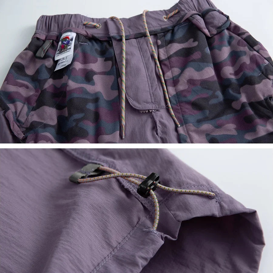 Men Women Lightweight Waterproof Quick Dry Outdoor Sport Hiking Loose Casual Techwear Track Cargo Pant Joggers Trousers