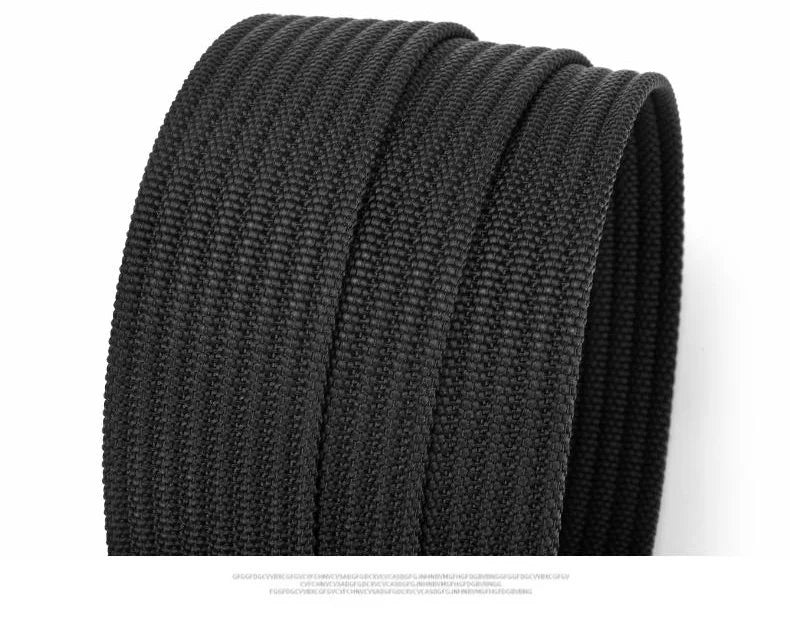 Aluminum Buckle Nylon Belt New Outdoor Belt men's Casual Canvas Woven Belt Leather Belt Men Cinto Preto Y005