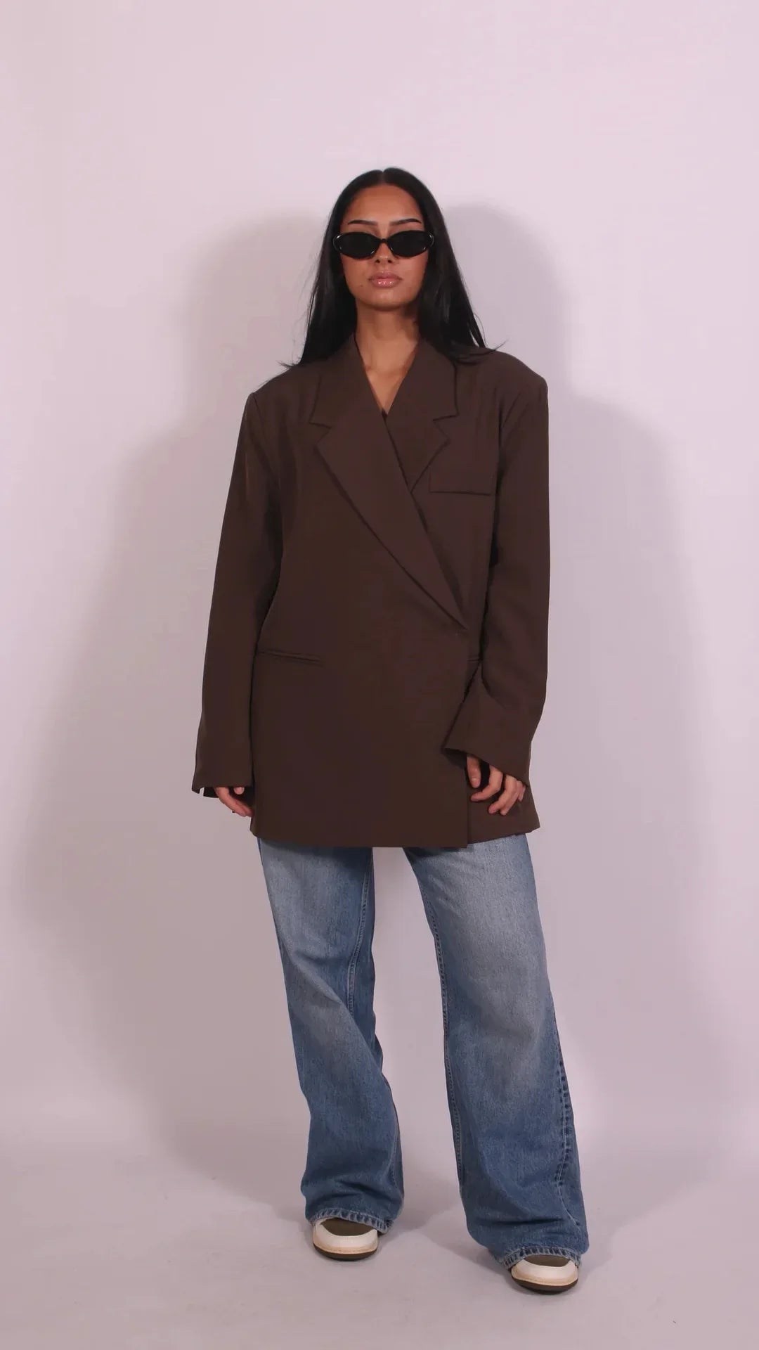 Ladies Loose Blazer Suit Solid Casual Turn Down Collar One Button Coat High Waist Shorts 2026 Summer Autumn Formal New Outfits