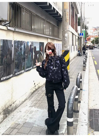 Aesthetic Dark Style Street Y2K Slim Fit Jeans Women's Vintage Sheath Gothic Pants High Waisted Hotsweet Black Denim Trouser