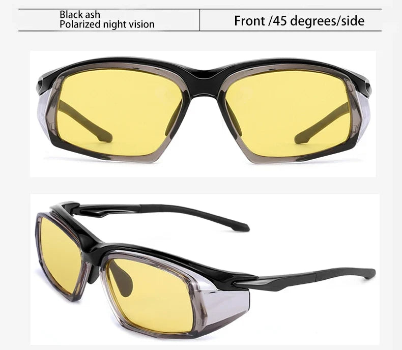 Sports Running Sunglasses Men Mountaineering Wind  Sand TR90 Polarized Sunglasses Safety Eyewear Customizable Prescription