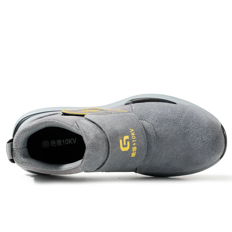 Fashion 2024 Latest 10KV Heat Resistant Welding Shoes Steel Toe Cap Men Work Safety Shoes Nail Proof Anti Smashing Sneakers