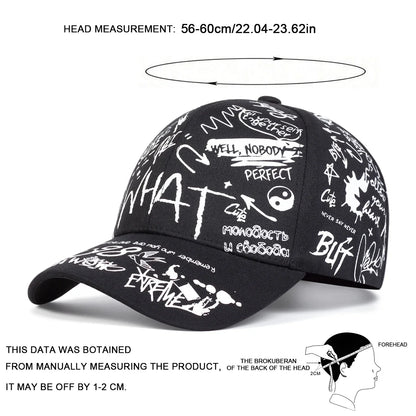 Unisex Letter Printing Snapback Baseball Caps Spring and Autumn Outdoor Adjustable Casual Hats Sunscreen Hat
