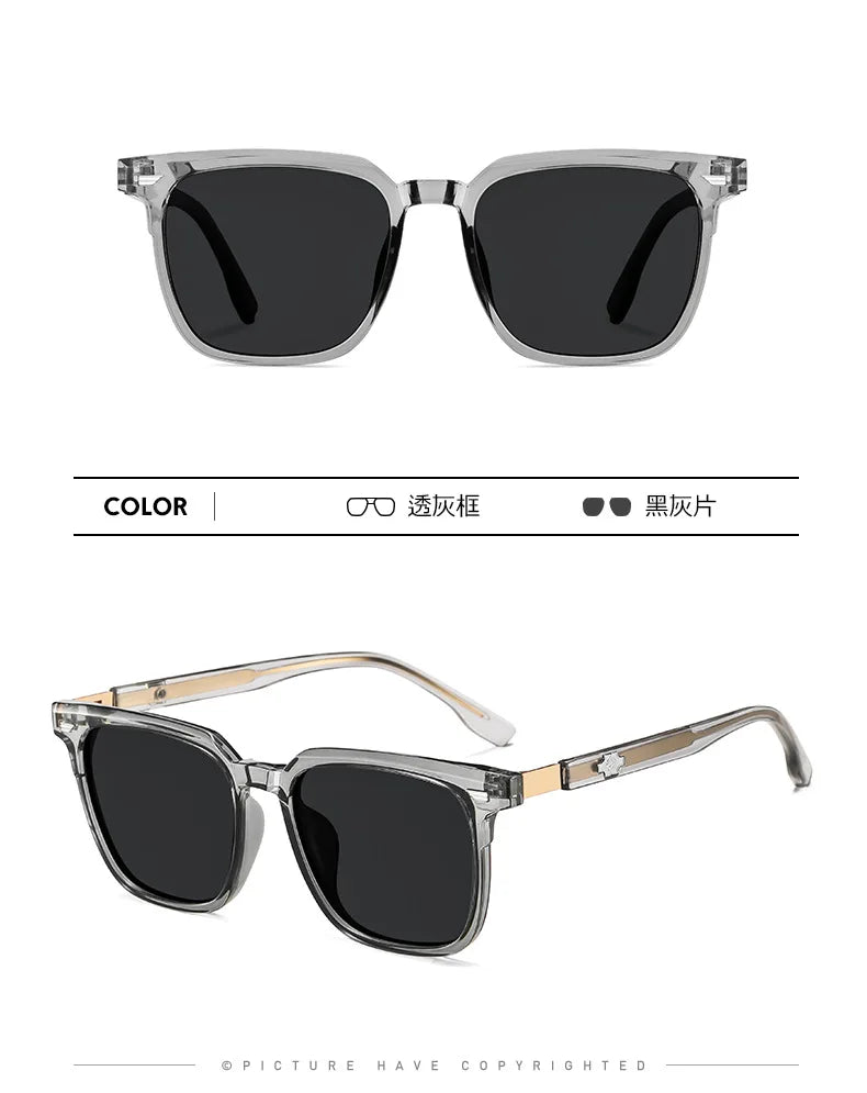 Square Retro Polarised Sunglasses Men Women Designer Brand Travel UV400 High Quatity Outdoor Sun Glasses Eyeglasses