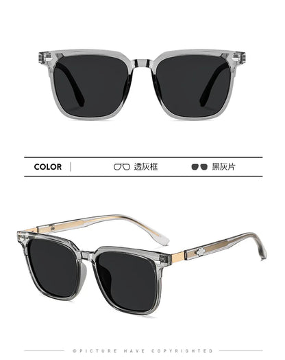 Square Retro Polarised Sunglasses Men Women Designer Brand Travel UV400 High Quatity Outdoor Sun Glasses Eyeglasses