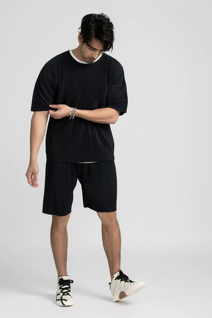 Pleated Shorts For Men Five-point Pants Baggy Casual Sports Shorts Japanese Pleated pants