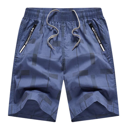 Quality Fashion Print Shorts Men Hawaii Beach Casual Shorts Outdoor Sports Elastic Waist 6XL Oversize Red Baggy Half Pants