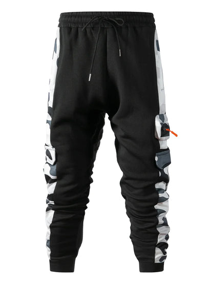 Men's Tracksuit Hoodie Sets Camouflage Hand  Hooded Leisure Suit Man Sweatshirt Pants Tactical Sweat Sports Suit