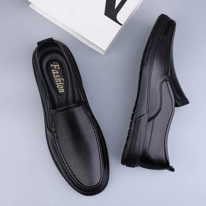 Genuine Leather Men Loafers Handmade Mens Casual Shoes Business Dress Flats Breathable Moccasins Luxury Brand Man Driving Shoes