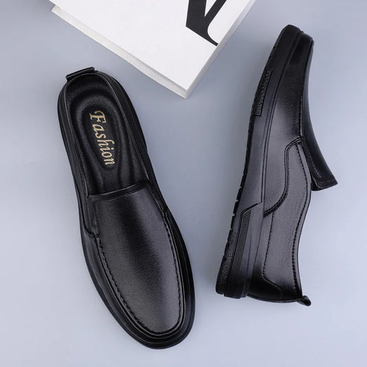Genuine Leather Men Loafers Handmade Mens Casual Shoes Business Dress Flats Breathable Moccasins Luxury Brand Man Driving Shoes